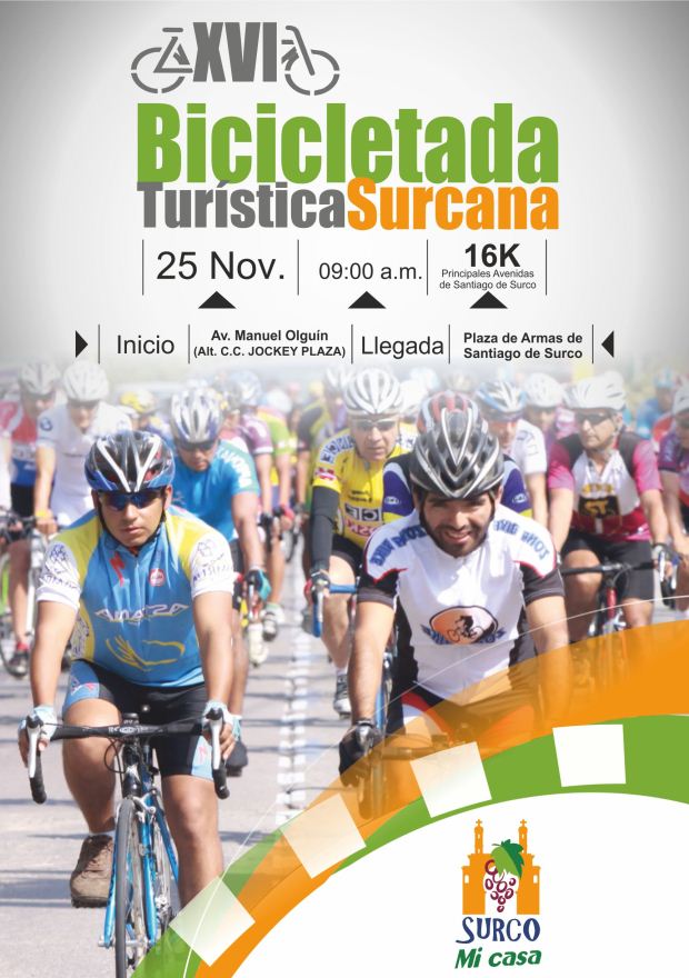 La Municipalidad de Surco organiza la XVI bicicleteada turística surcana