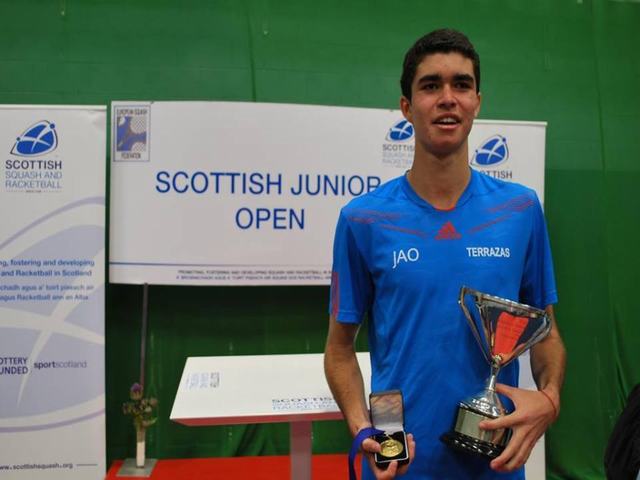 Peruano Diego Elías logró el título del Junior Open de Squash 2014 en Escocia
