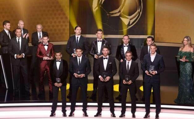 El once ideal de la FIFA 2013