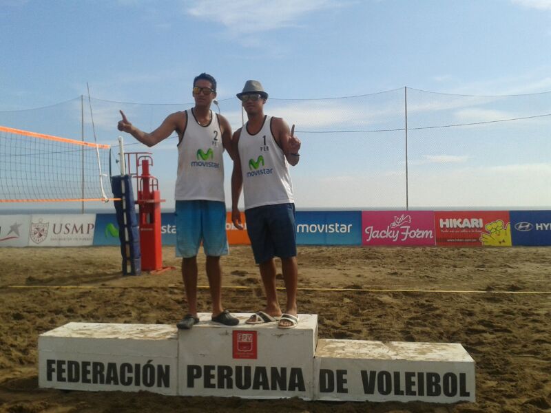 Pareja masculina Rengifo-Maldonado salieron campeones del Circuito Nacional de Voleibol de Playa