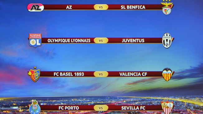 Europa League: Lyon-Juventus y Basilea-Valencia, por los cuartos de Final
