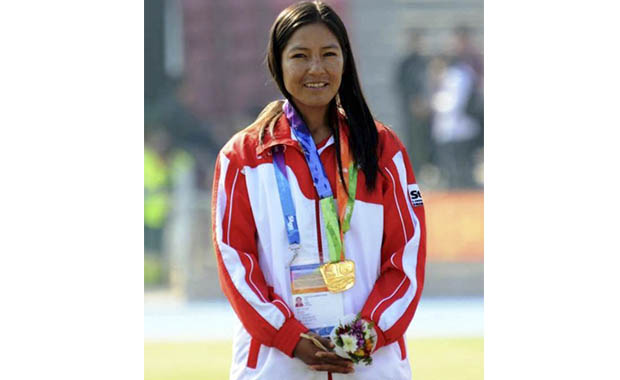 Inés Melchor  ganó medalla de oro en 5 mil metros
