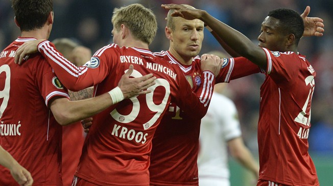 Bayern de Múnich goleó 5-1 al Kaiserlautern por la Copa Alemania
