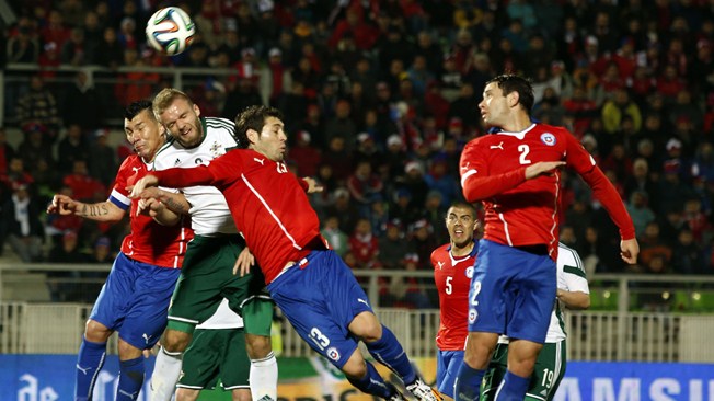 Chile le ganó por 2-0 a la de Irlanda del Norte