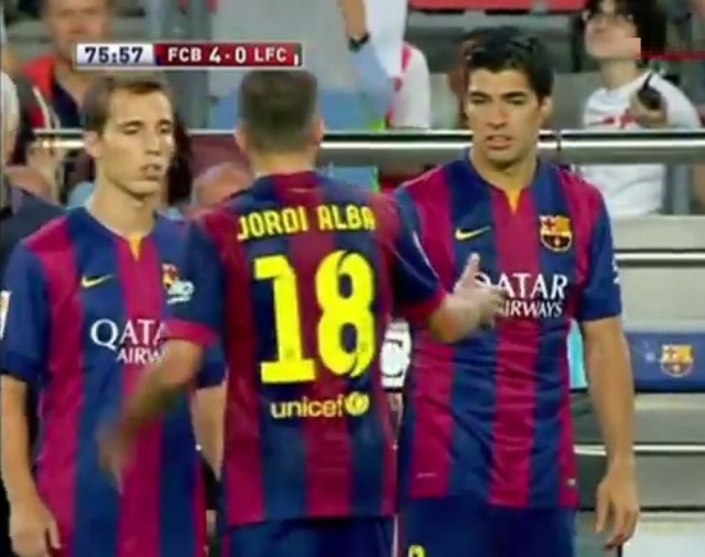 El uruguayo Luis Suárez se estrenó con el Barza