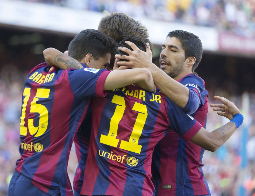 Liga BBVA: Neymar y Pedro despejan el camino del Barça hacia el título