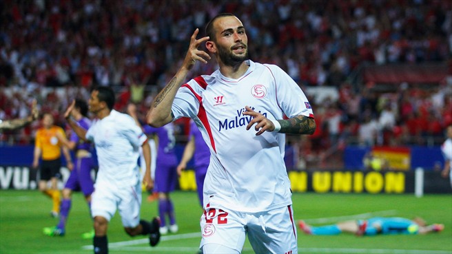 Europa League: Sevilla FC goleó 3-0 a ACF Fiorentina en España