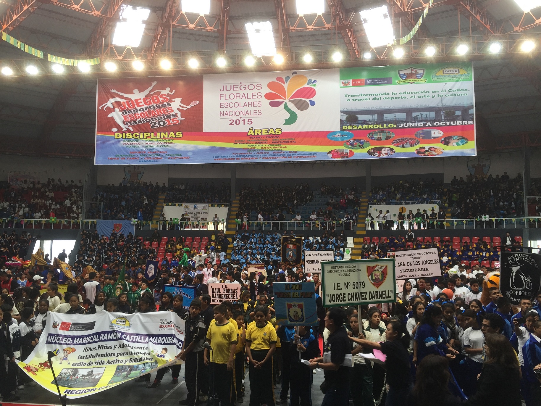 MINEDU inauguro con éxito los juegos deportivos escolares nacionales en la región Callao