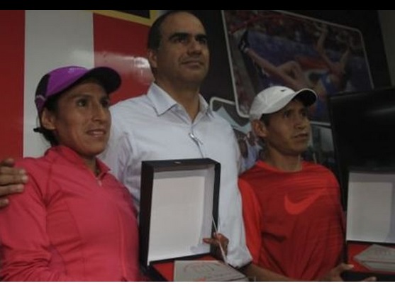 Raúl Pacheco y Gladys Tejeda listos para la Marathón de Lima