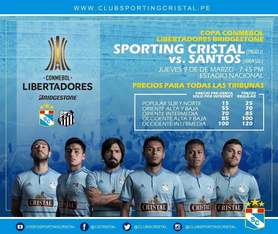 Sporting Cristal se alista para debut copero ante Santos