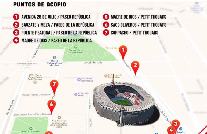 Hinchas podrán donar agua y víveres a damnificados antes de partido Perú-Uruguay