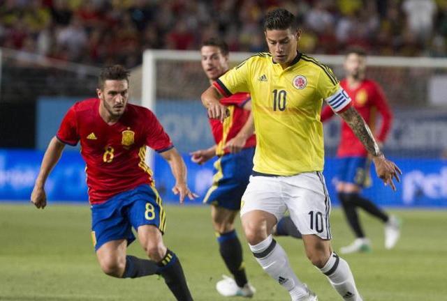 España y Colombia empataron 2-2 en duelo amistosoEspaña y Colombia