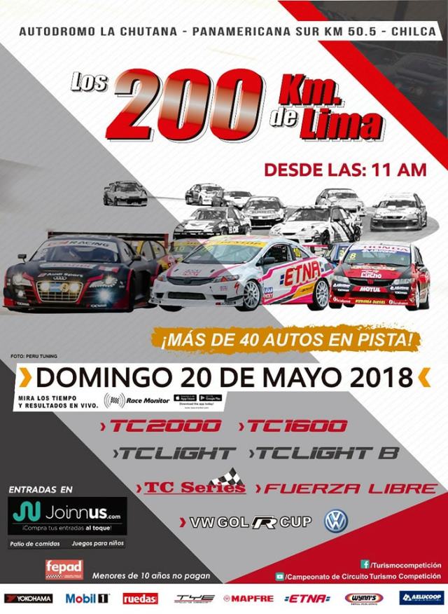 Este domingo se dará “Los 200 Km. de Lima”