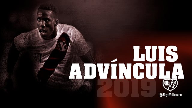 Luis Advíncula es nuevo jugador del Rayo Vallecano de España