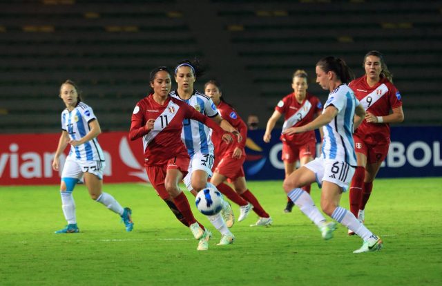 Selección Peruana Femenina hizo su debut en Copa América Colombia 2022 perdiendo 4-0 frente a Argentina
