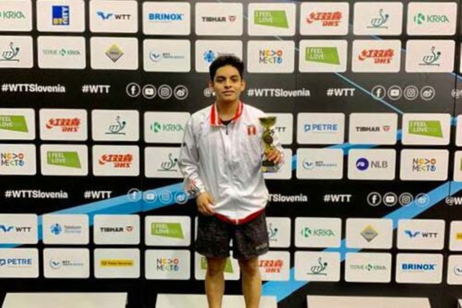 Peruano Adrián Rubiños logró tercer lugar en torneo internacional de Tenis de Mesa